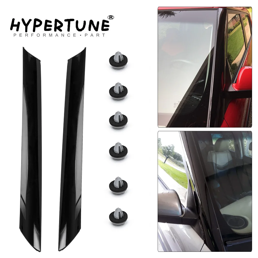 Left + Right Car Exterior Molding Windshield Pillar Trim Front For Kia Soul 2010 2011 2012 2013 86170-2K500 86180-2K500