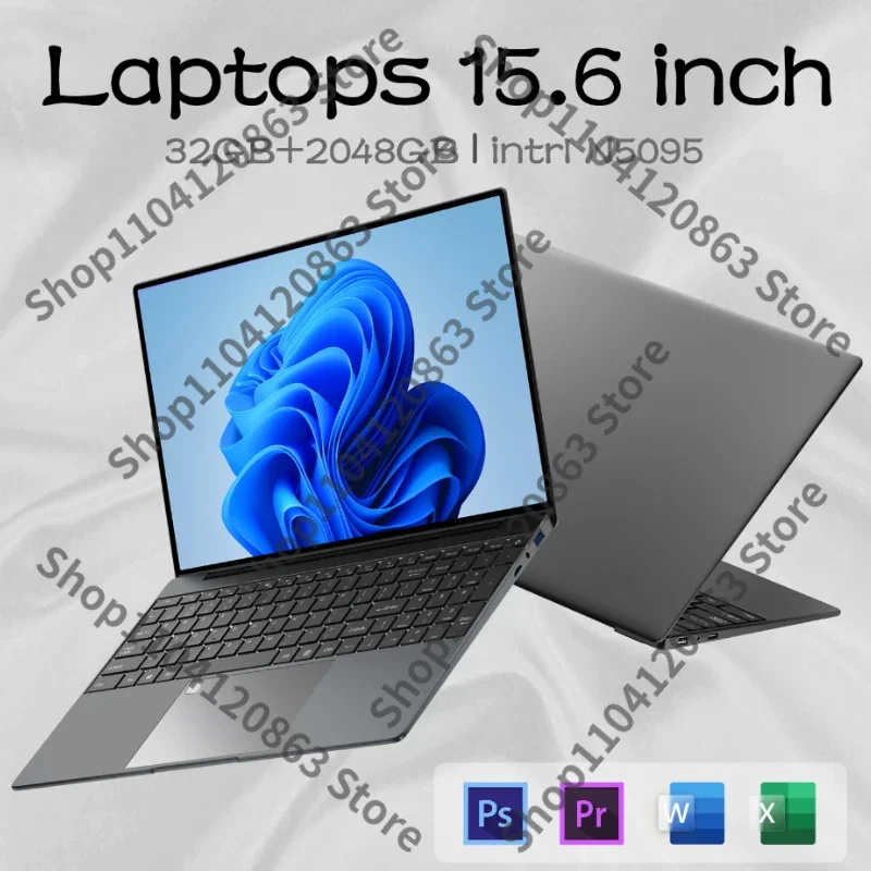 

2 in 1 Touchscreen 15.6" Laptop 360° Flip Laptop Intel Celeron N95 Windows 11 16GB DDR5 2TB SSD Aluminum alloy body Notebook PC