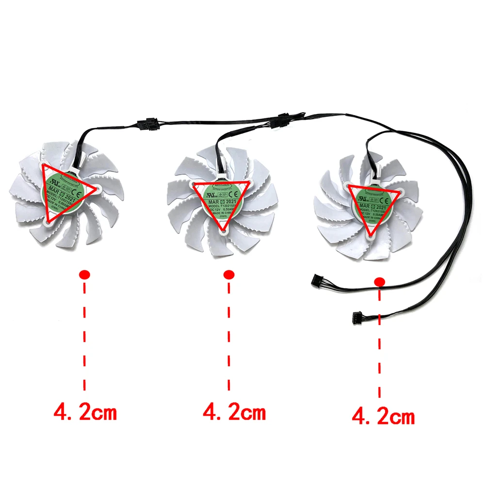 For GIGABYTE RTX3070ti 3080 3080ti 3090 VISION Cooling Fan Graphic Card Cooling Fan