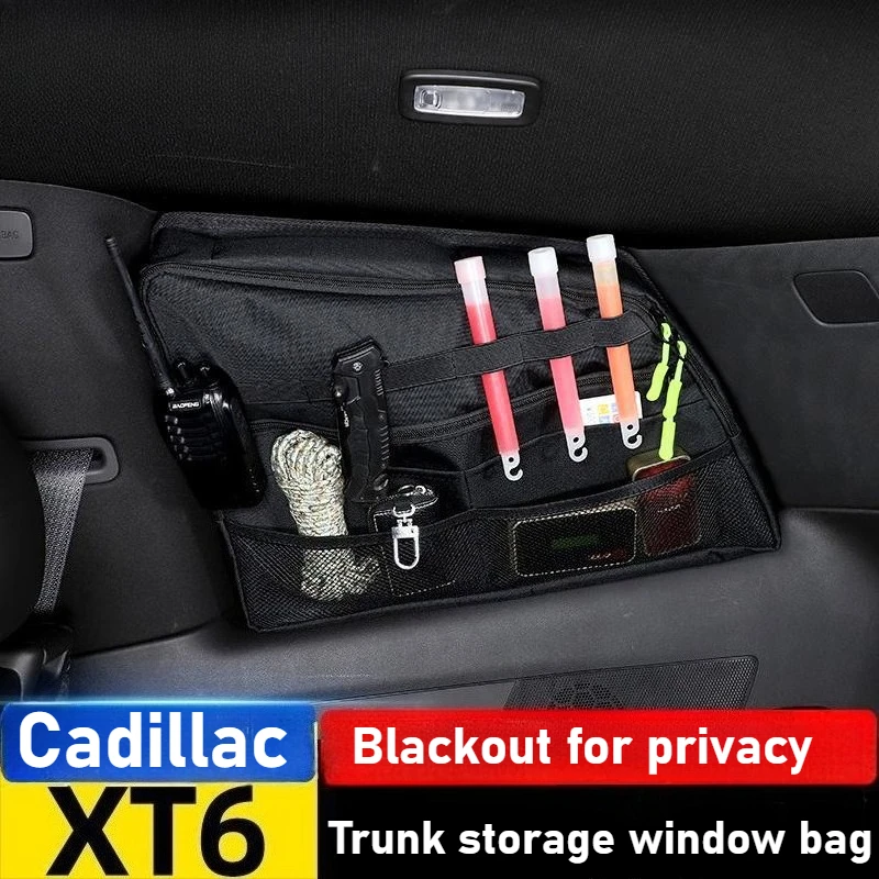 

For Cadillac XT6 car trunk storage side window bag expansion tactical storage bag storage bag accessories