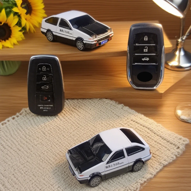 

for Toyota AE86 Car Model car Key Case for CHR Hilux Fortuner Land Cruiser Camry Corolla Crown RAV4 Highland Car Key Cover Fob