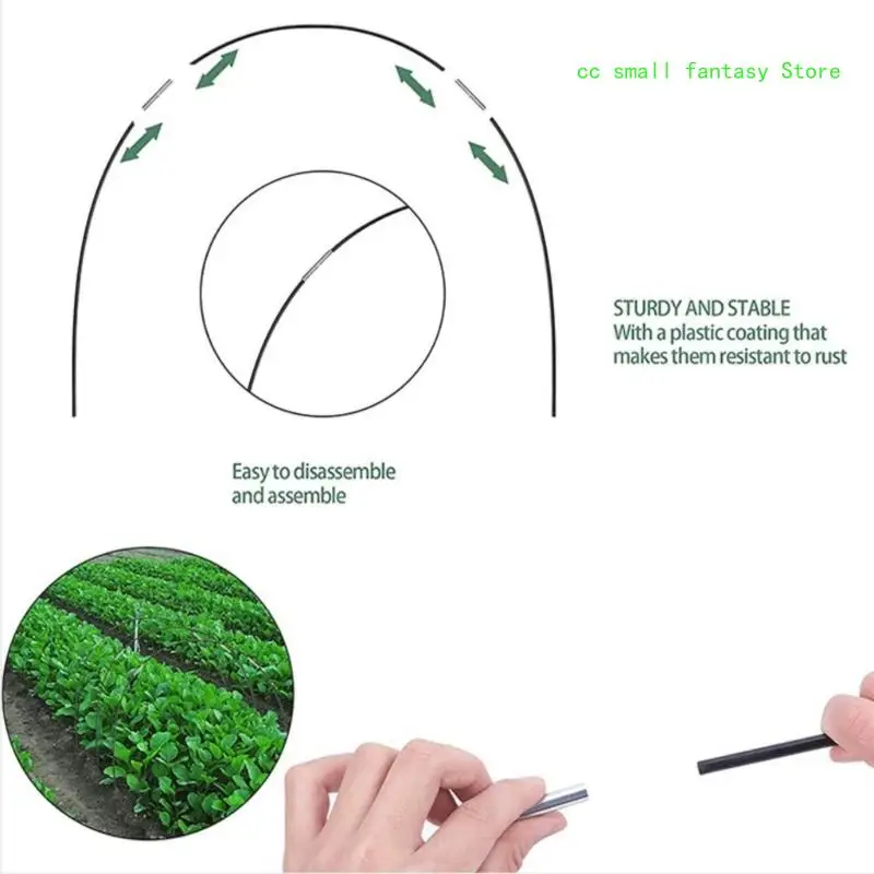 

R3MA Greenhouse Hoops for Raised Beds Detachable Fiber Support Hoops Frame Grow