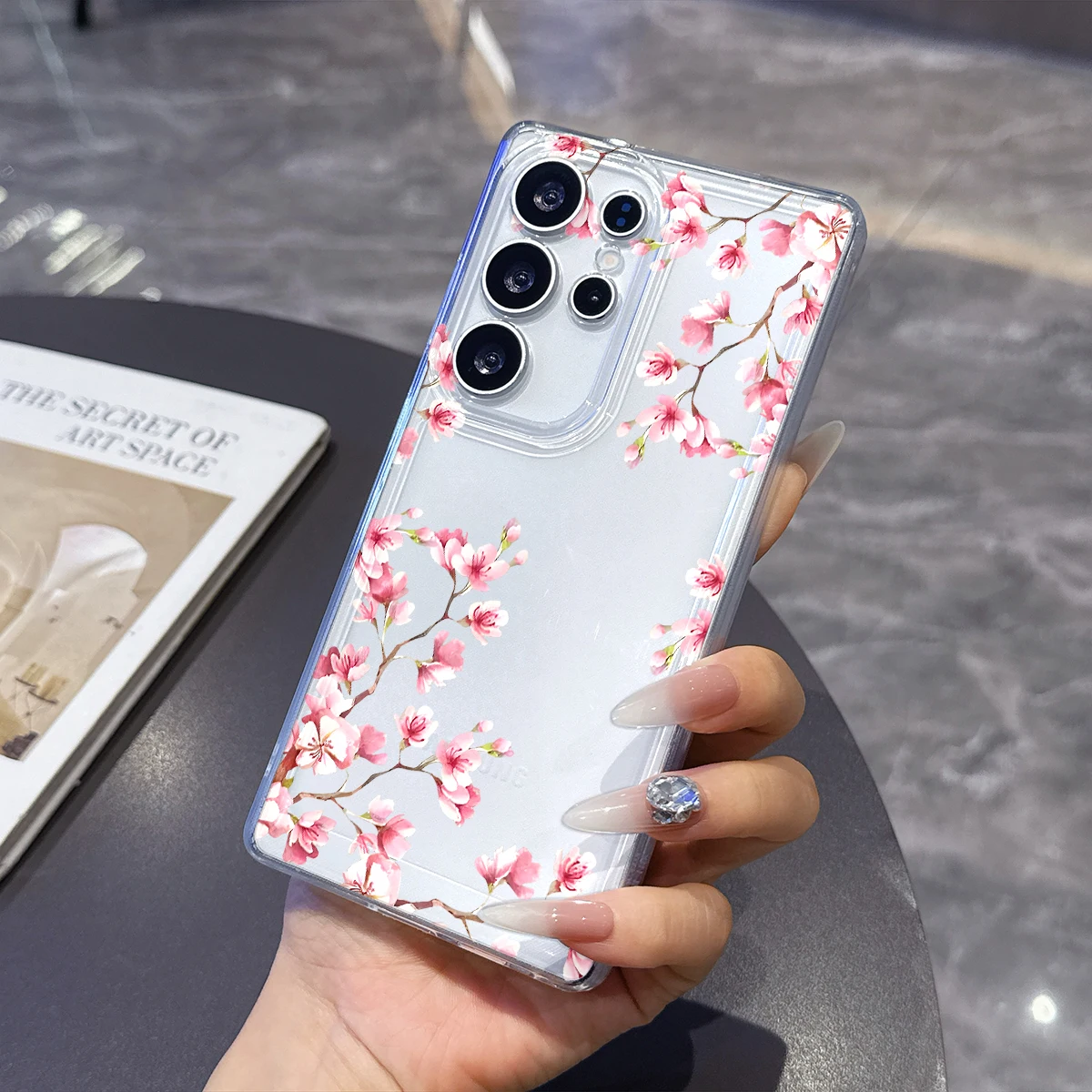 For Samsung Galaxy S25 S24 S23 S22 Ultra Plus S21 FE A34 A15 A35 A52 A53 A54 5G Transparent Phone Case Soft Cover Coque