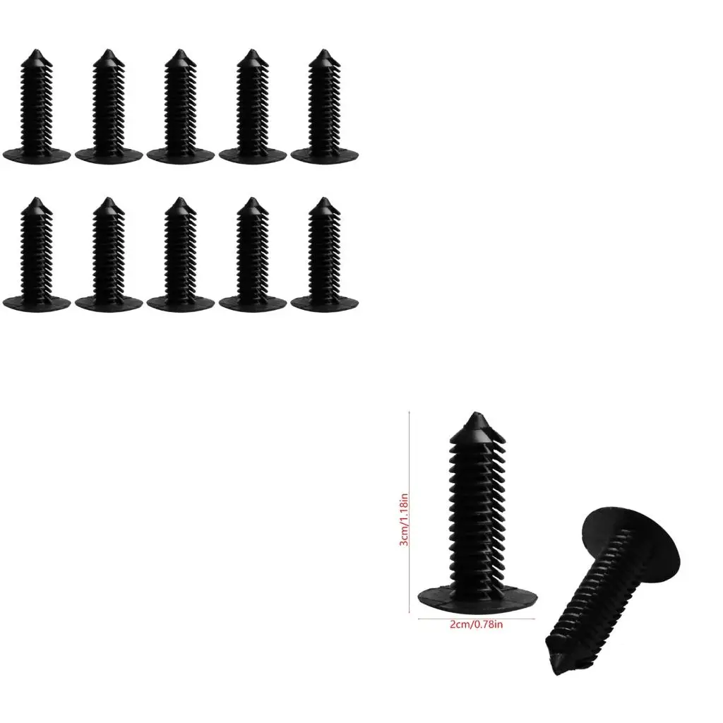 XA6H Universal Car Interior Plastic Rivet Clip Headliners Trunk Panel Secure Fastener