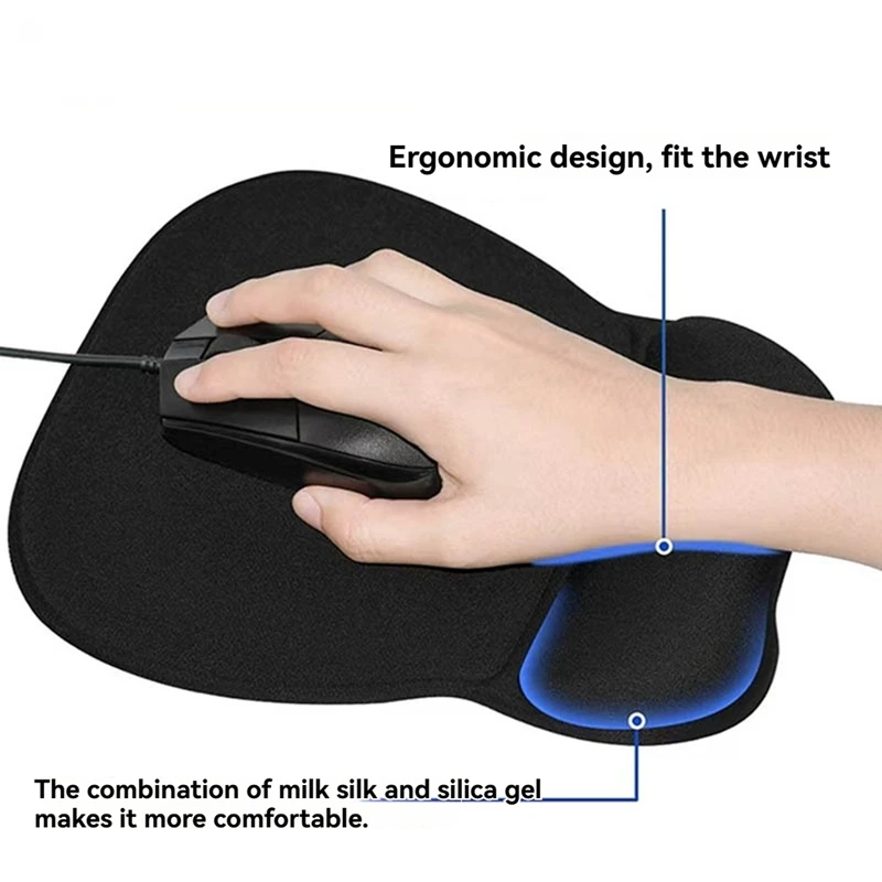 Keyboard Mouse Pad Wristband Mouse Pad With Wrist Environmental Protection  Mouse Pad For Laptop Notebook B