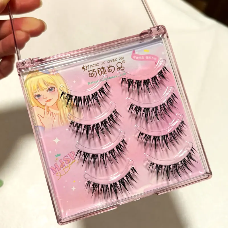 New Manga Lashes Wheat Eyelash Clusters Natural False Eyelashes Thick Fake Eyelashes Eyelashes Extensions Daily Makeup