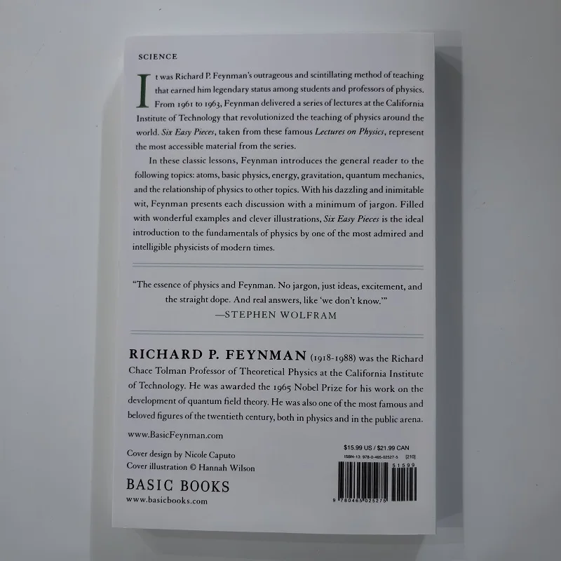 Six Easy Pieces: Feynman Essentials of Physics Explained English Reading Book