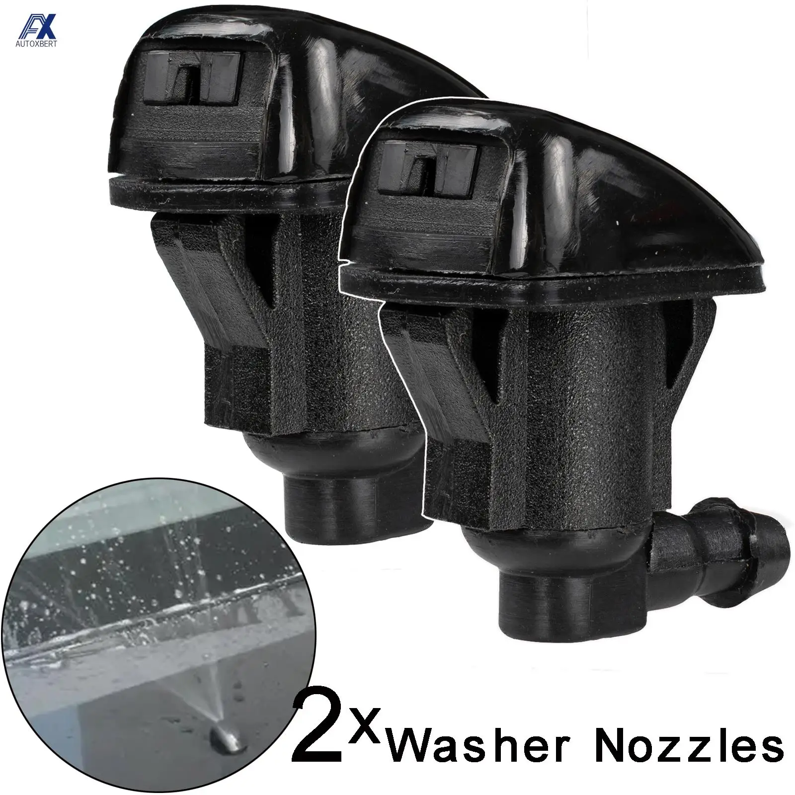 2Pcs Front Windshield Wiper Water Washer Jet Nozzle For Toyota Allion T240 Carina E Solara Tacoma Matrix Hilux Fortuner Tundra