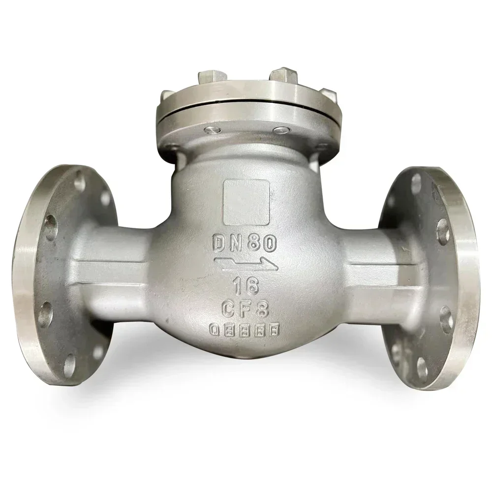 PN16 CF8M Edelstahlgehäuse SS304 Disc Swing Rückschlagventil mit Rücklauf Heiße Verkäufe