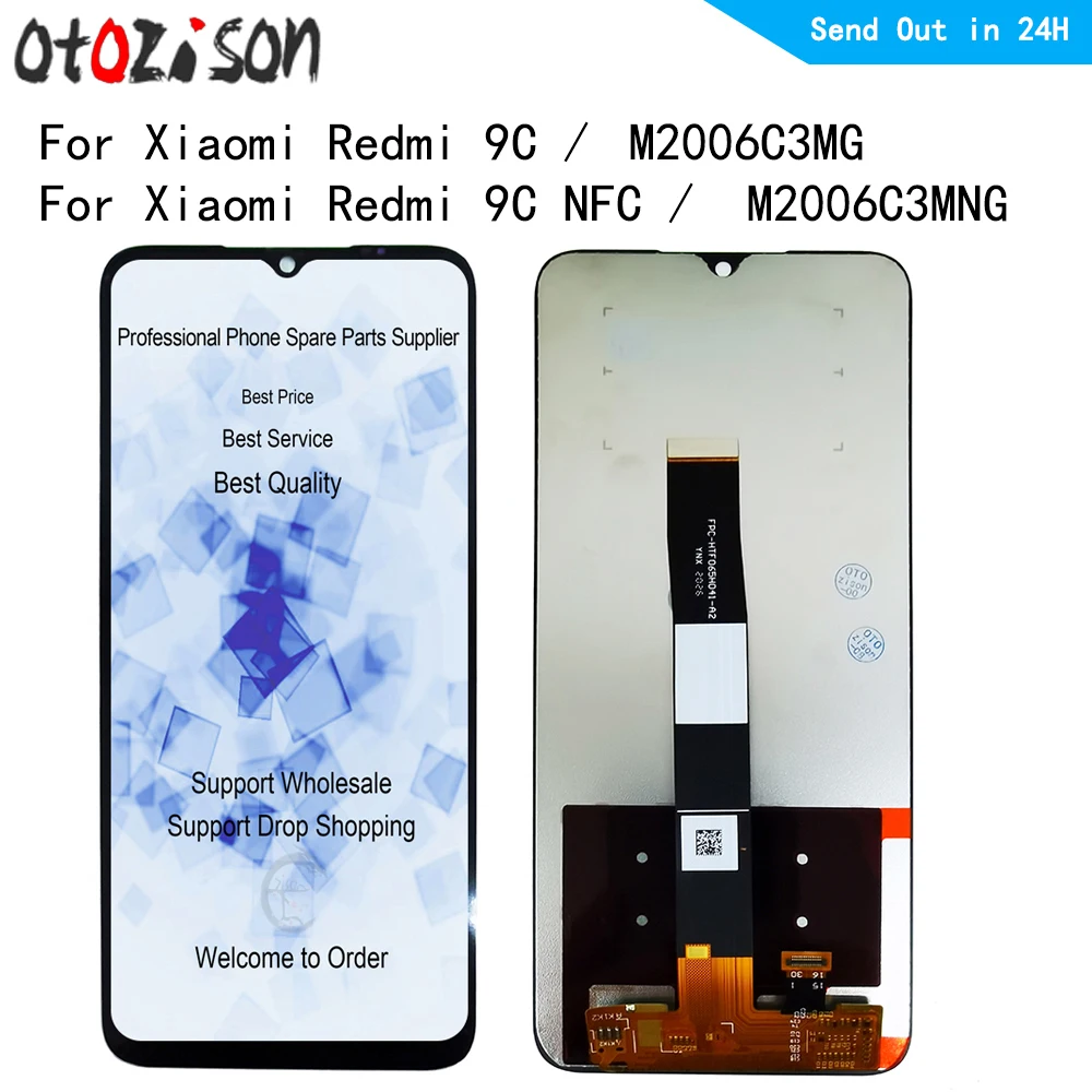 

LCD For Xiaomi Redmi 9C M2006C3MG Display Touch Panel Screen Digitizer With Frame Assembly For Xiaomi Redmi 9C NFC M2006C3MNG