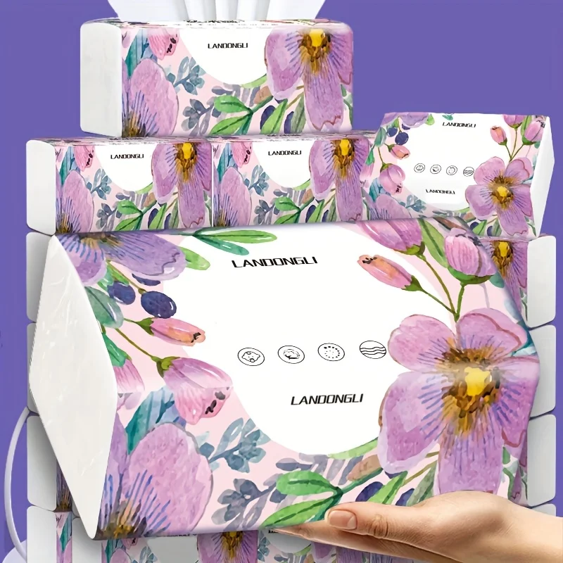 10 confezioni di fazzoletti per il viso, 270 fogli per confezione, carta igienica per la casa, carta igienica, tovaglioli di carta igienica