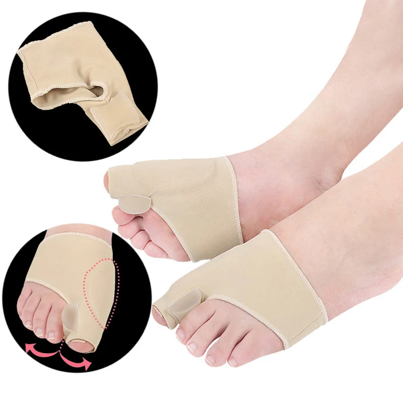 1Pair Bunion Corrector Enhanced Foot Protection Cover Toe Separator For Big Toe Relax Men Women Toe Divider Sole Cover