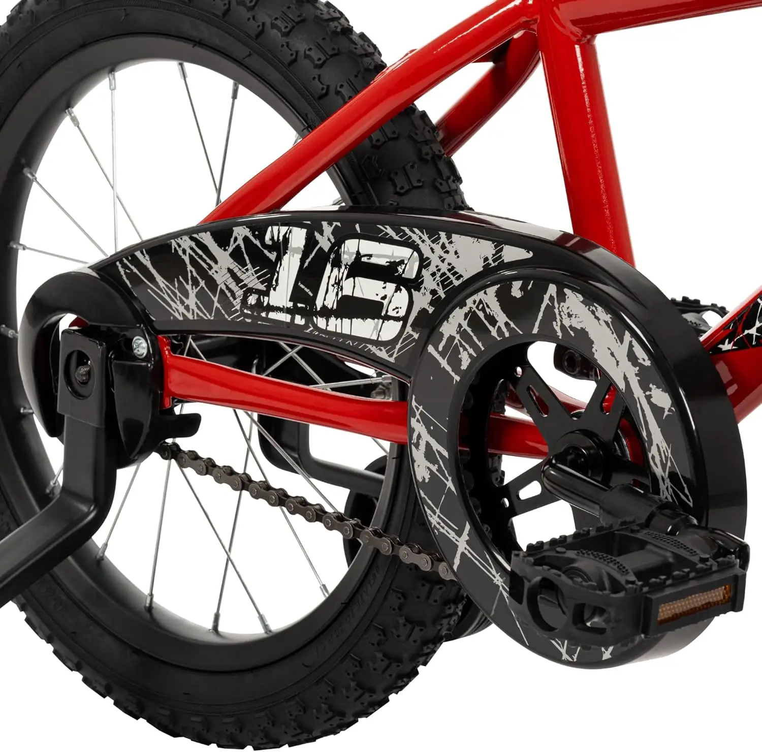 Bicicleta infantil Upshot de 12/16 polegadas para crianças de 3 anos ou mais, várias opções de cores, rodas de treinamento removíveis apenas (12" e 16"