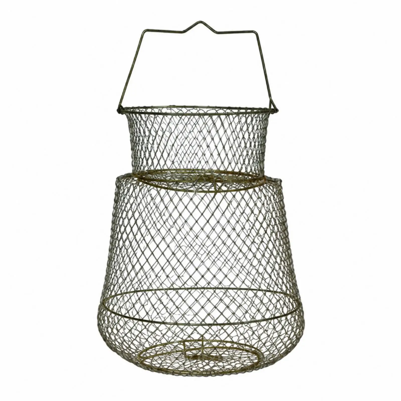 Galvanized Iron Fishing Net Trap for Catching Crab Crawfish Small Aquatic Life in Pond Lake Stream Portable