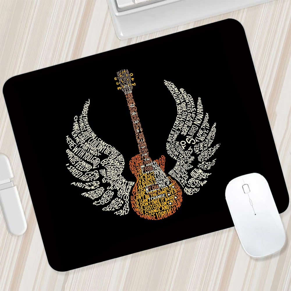 Small Music Guitar Mouse Pad, Gaming Mousepad, PC Gamer, XXL, Computador, Teclado do escritório, Laptop