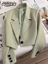 Blazer Donna Primavera Nuovo Temperamento in tinta unita Giacca Abito di tendenza alla moda Capispalla eleganti Recensioni coreane Molte vestiti