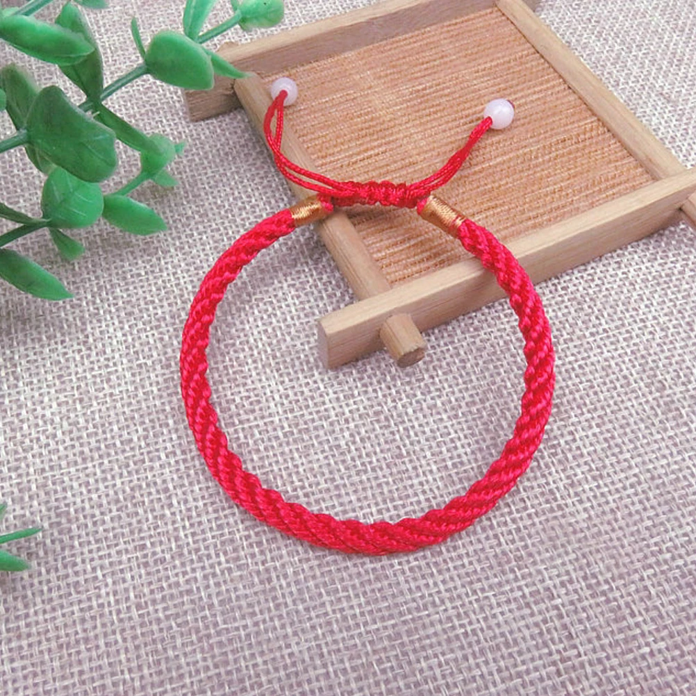 12 Pcs Red Rope Bracelets Durable Elegant Design Comfortable Wear Easy Match Clothes Girlfriend Family