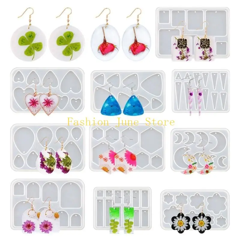 

N5KA Earchrops Подвесные силиконовые плесени DIY Силиконовая смола орнамент для начинающих инструментов
