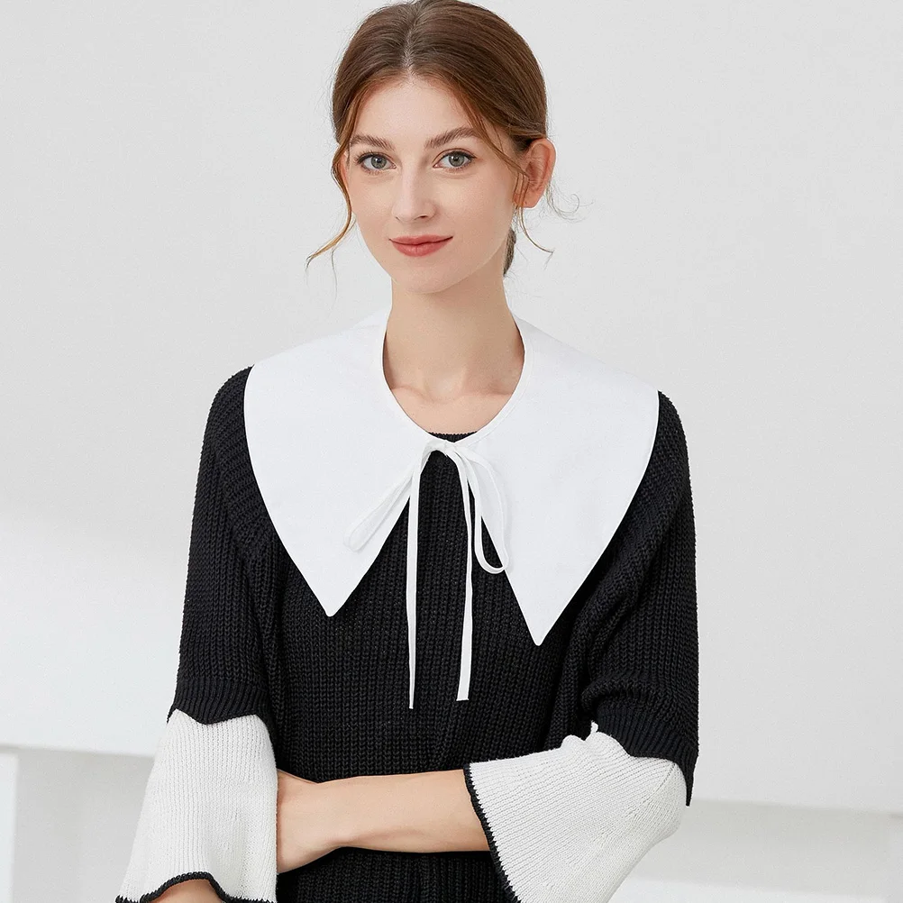 

Sharp Pointed Fake Collar Detachable Shirt Insert For Women Blouse Office Wear Sleeveless Dickey Faux Collar Accessory