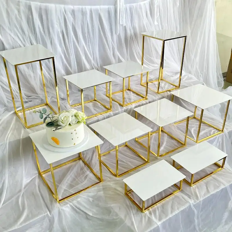 

12-20 pcs Dessert Table Display Shelf Cake Tray Buffet Afternoon Tea Dim Sum Stand Break Table for Party Wedding Home Decoration