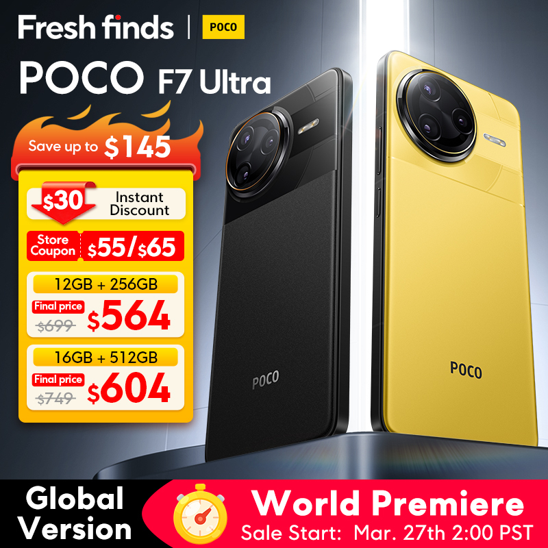POCO F7 Ultra Global Version Smartphone Snapdragon® 8 Elite 50MP camera with OlS 6.67" 120Hz Display 120W NFC