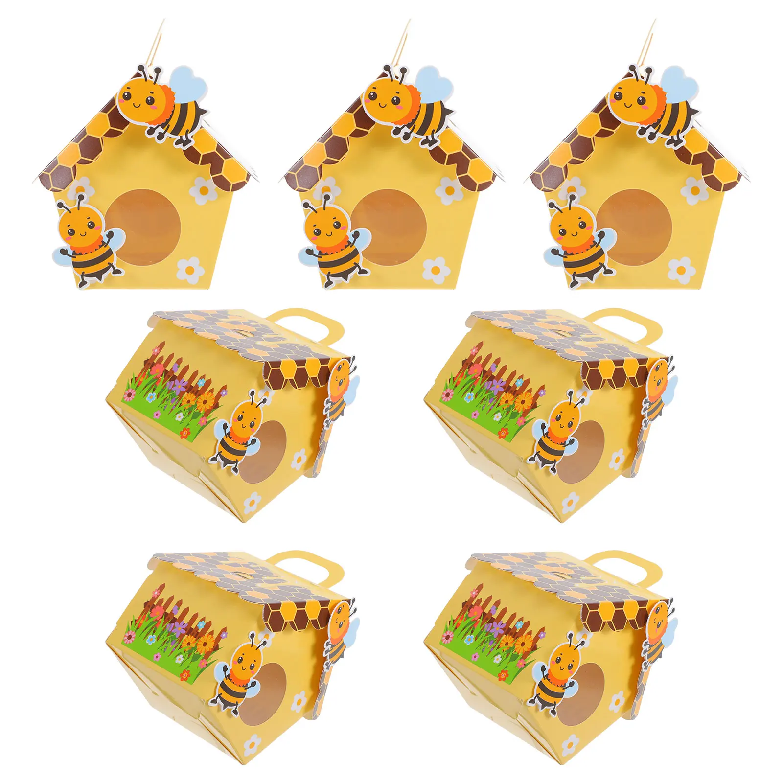 

10 Pcs Bee Candy Box Party Favor Boxes Baby Shower Packaging Chocolate Bags Favors Storage Cookie