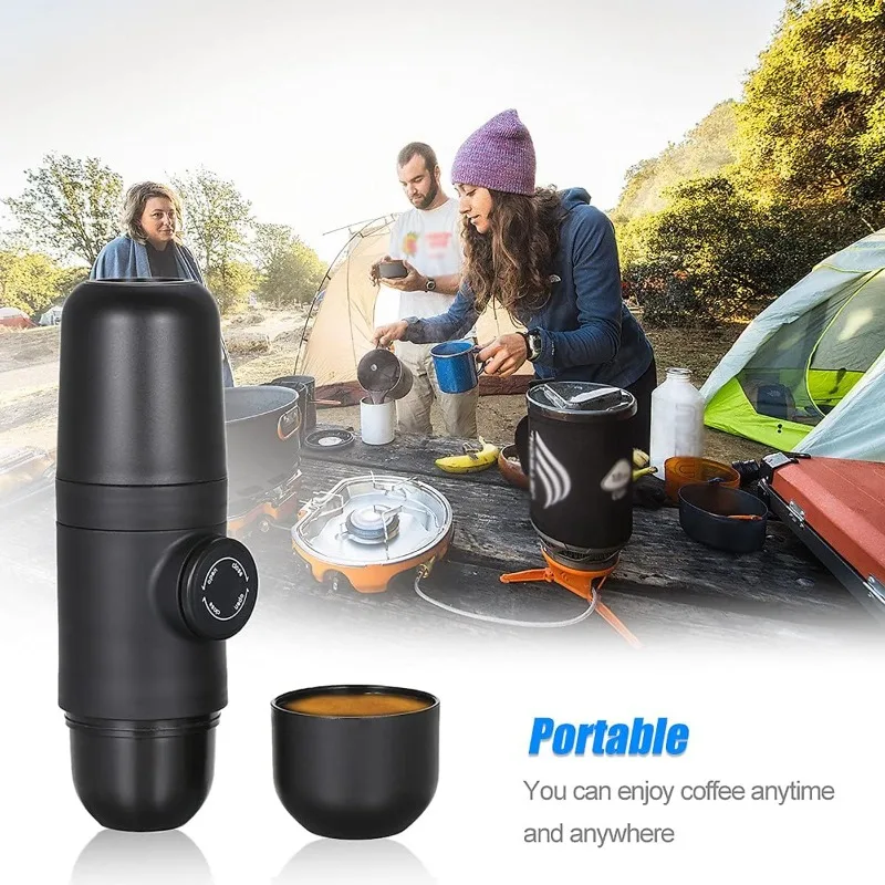 140ml Travel Outdoor Espresso Coffee Maker Mini Hand Press Manual Coffee Machine Portable Capsule Coffee Maker Maker Ideal Gift