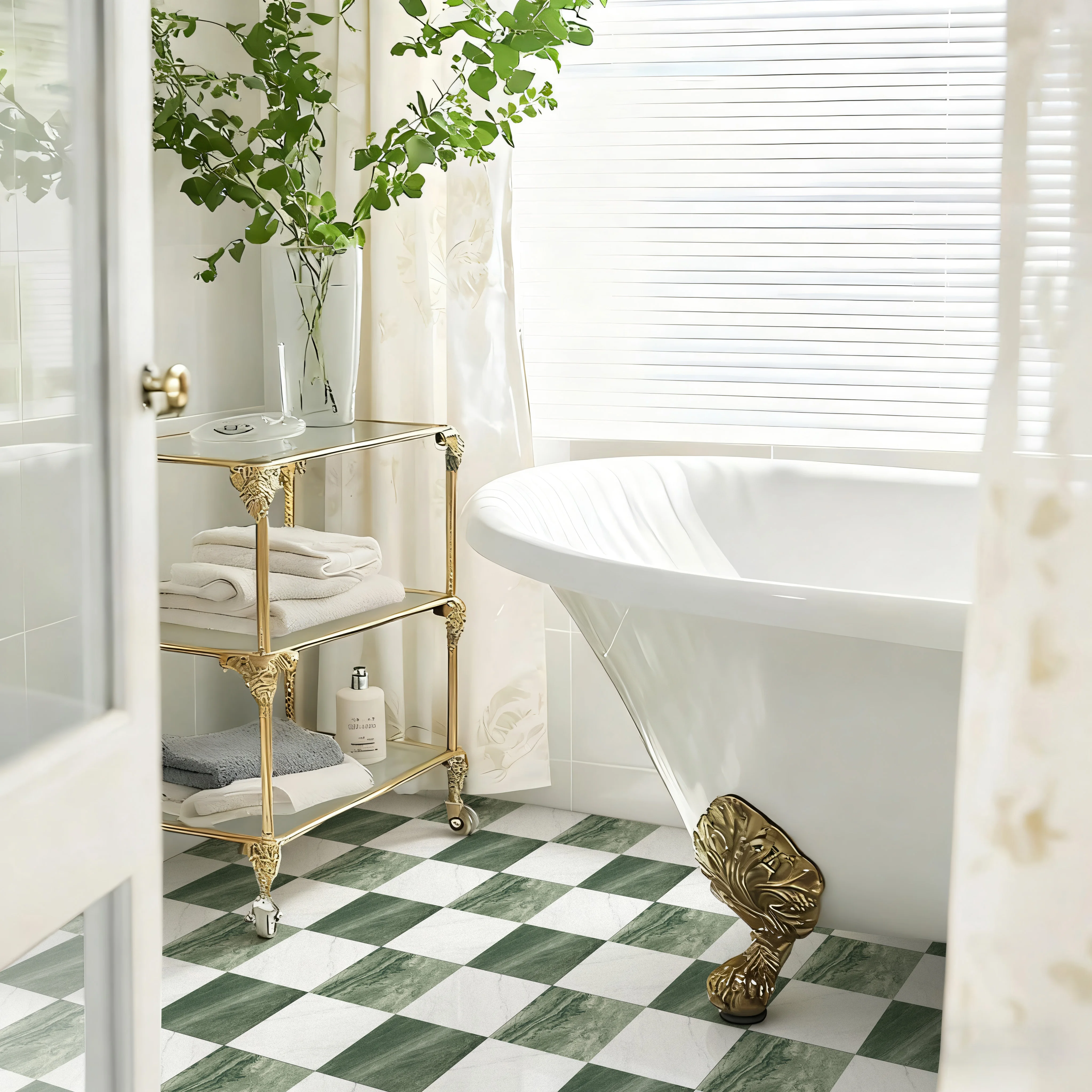 20PCS Simulated Thick Marble Tile Wall Sticker PVC Waterproof Self-adhesive Living Room Toilet Kitchen Home Floor Sticker