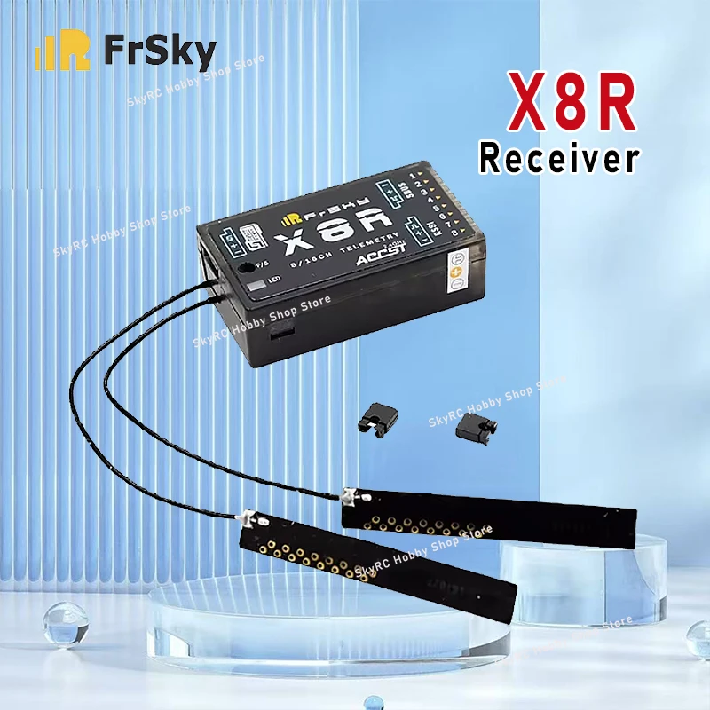 Receptor FrSky X8R de telemetría de 8/16 canales para multicóptero cuadricóptero RC Compatible con transmisor X7 X9D X12S