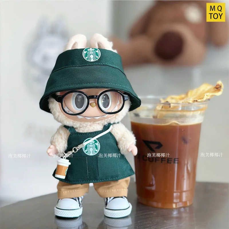 

For Labubu Vinyl Doll Clothes Barker Suit Custom-Made Costumes For Sitting And Standing Postures Dolls & Accessories