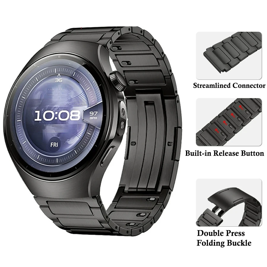 22mm Titanium Alloy Strap for Huawei Watch 5 46mm Quick Release Metal Bracelet for Huawei Watch GT 5/6 Pro Correa Accessories view 6