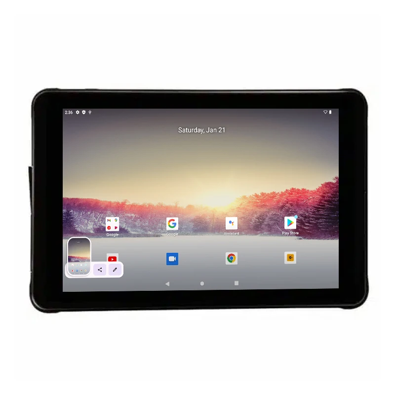 المبيعات الساخنة Type-C 10.1 بوصة Android 12 Tablet MT8168 HDMI Port 3GB RAM 64GB 6000mAh قلم ستايلس مجاني