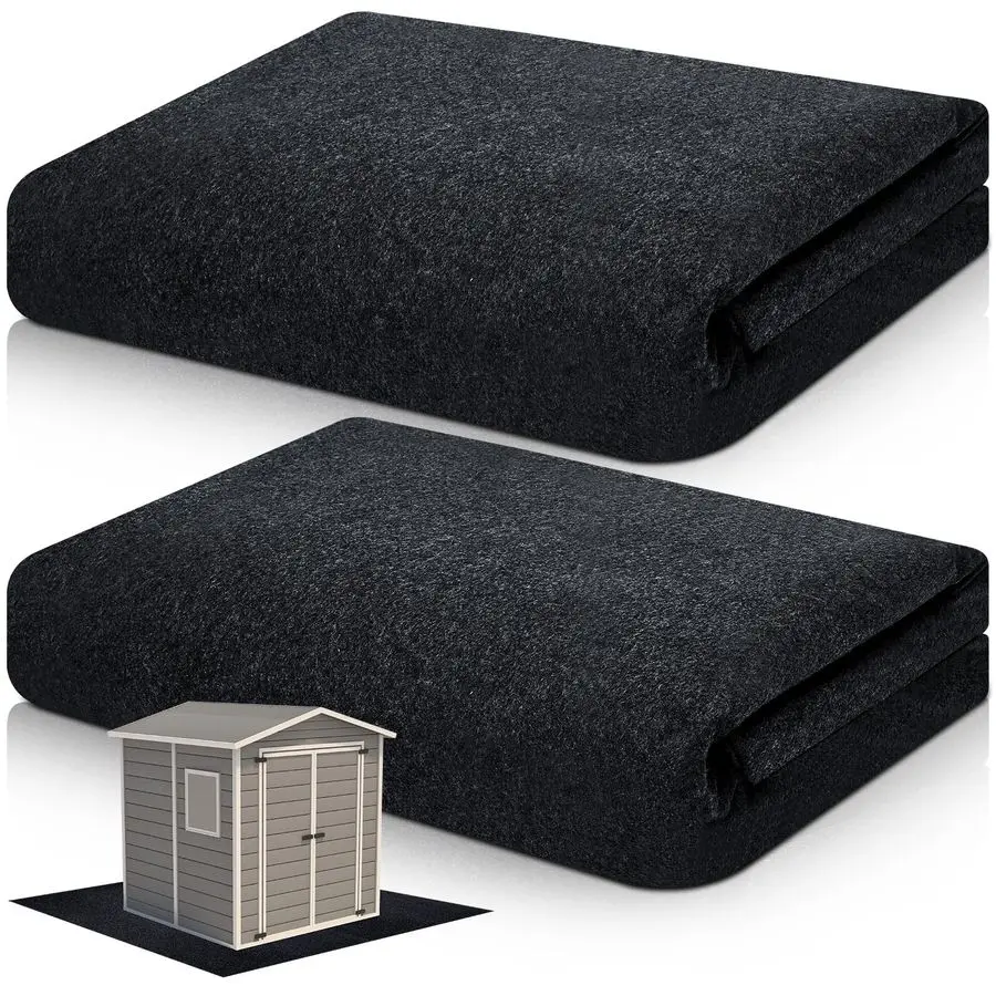 

2 шт. водонепроницаемых нескользящих ковриков для уличного складского помещения/навеса/патио, 6,2 x 6,2 фута, для защиты мебели