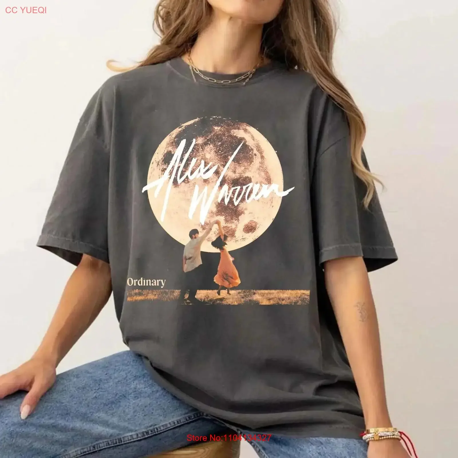 New Alex Warren Ordinary Album CHARCOAL T Shirt Full Size S 5XL ET1199 vintage Washed Soft graphic Unisex streetwear homme
