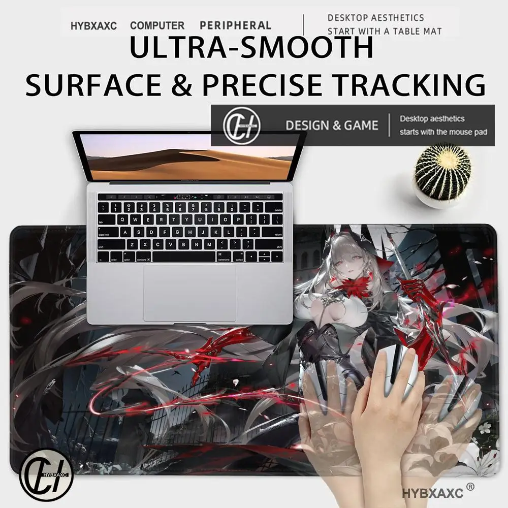 New HD Printing GRAY RAVEN PUNISHING Large Mouse Pad Beautiful Girl Mousepad Anime Cartoon PC Game Office Desktop HYBXAXC