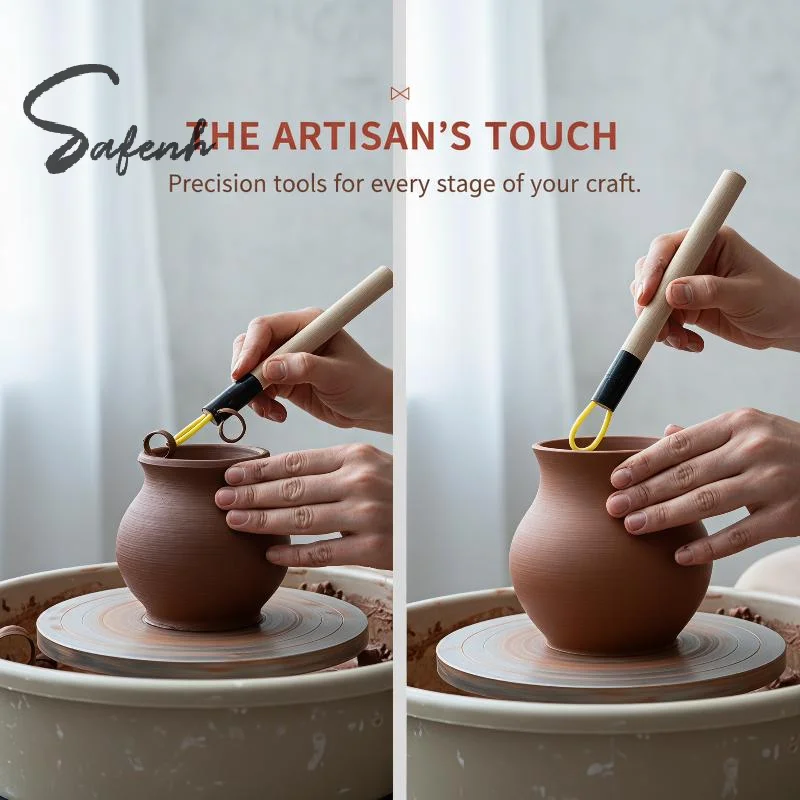 Pottery Polishing Rod Purple Sand Pottery Clay Trimming Polishing Pens DIY Ceramic Crafts Sculpture Forming Auxiliary Tool