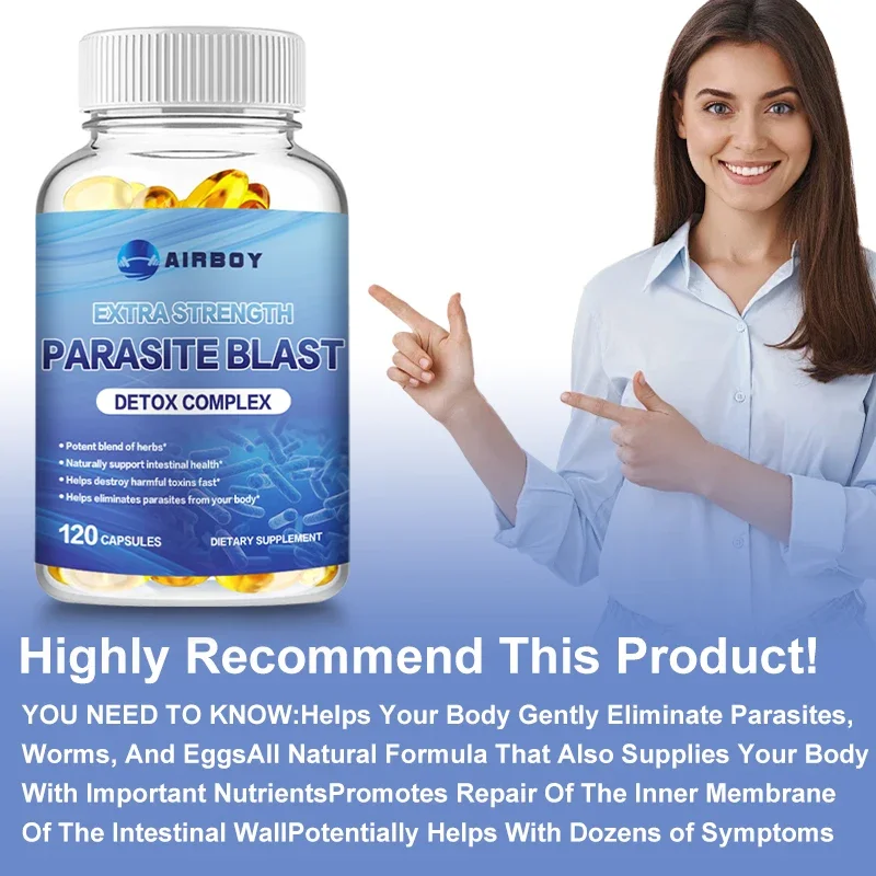 Gut Health Supplement - Eliminates Parasites, Supports Detoxification and Cleansing