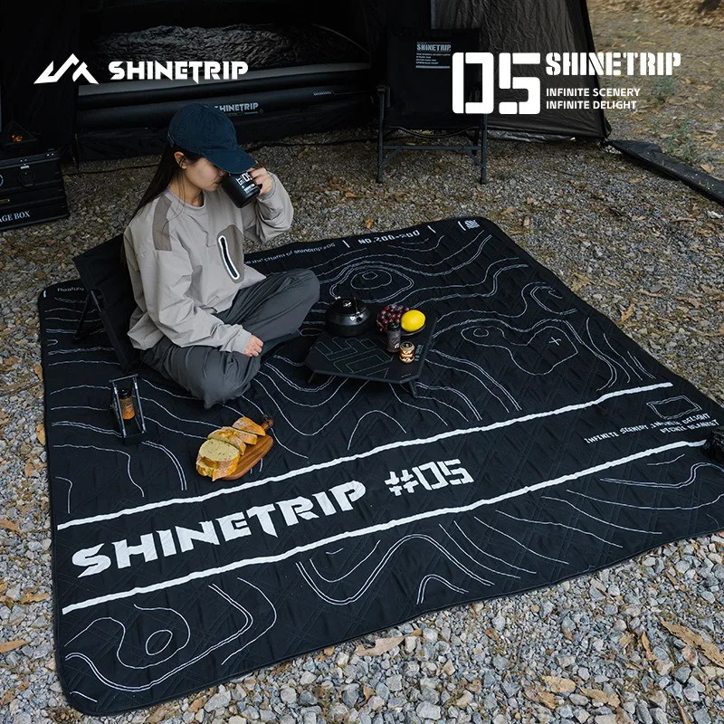 

ShineTrip Camping Picnic Mat, Ultrasonic Aluminum Film Moisture-proof Mat, Lightweight Portable Beach Waterproof Floor Mat