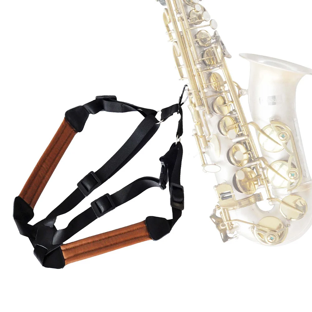 

Saxophone Double Shoulder Strap Padded Adjustable Comfortable Universal Sax Shoulder Belt Sax Harness Saxophone Belt