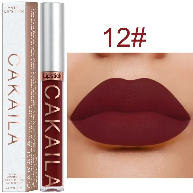 18 Colors Velvet Matte Lip Gloss Waterproof Lasting Nude Liquid Lipstick Moisturizing Non-stick Cup Lip Glaze Makeup Cosmetic