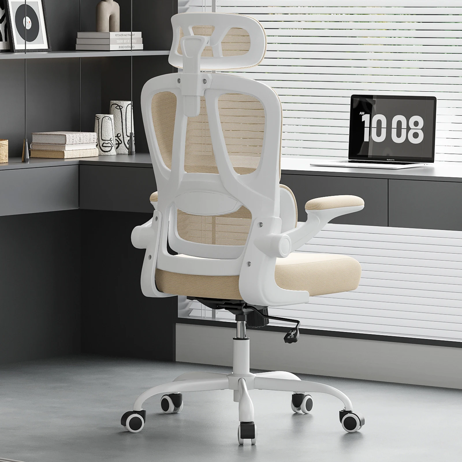 Farini Ergonomic Office Chair with Lumbar Support and Headrest