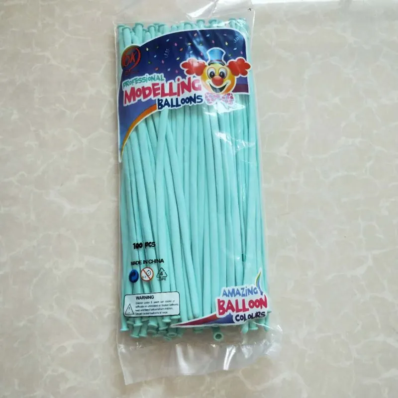 Globos largos de Macaron, forma mágica versátil, creativa, tejida, decorativa, 100g, 50/1,8 unidades