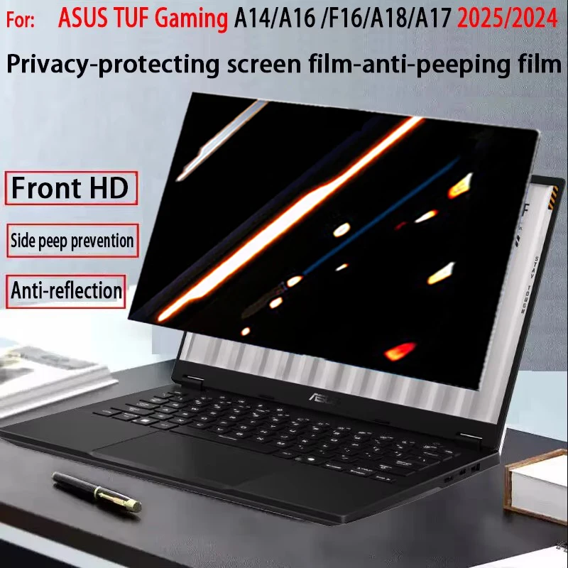 For ASUS TUF Gaming A14 A16 F16 2025/2024 Anti-peeping film TUF Gaming A18/A17 laptop privacy screen film anti-reflection