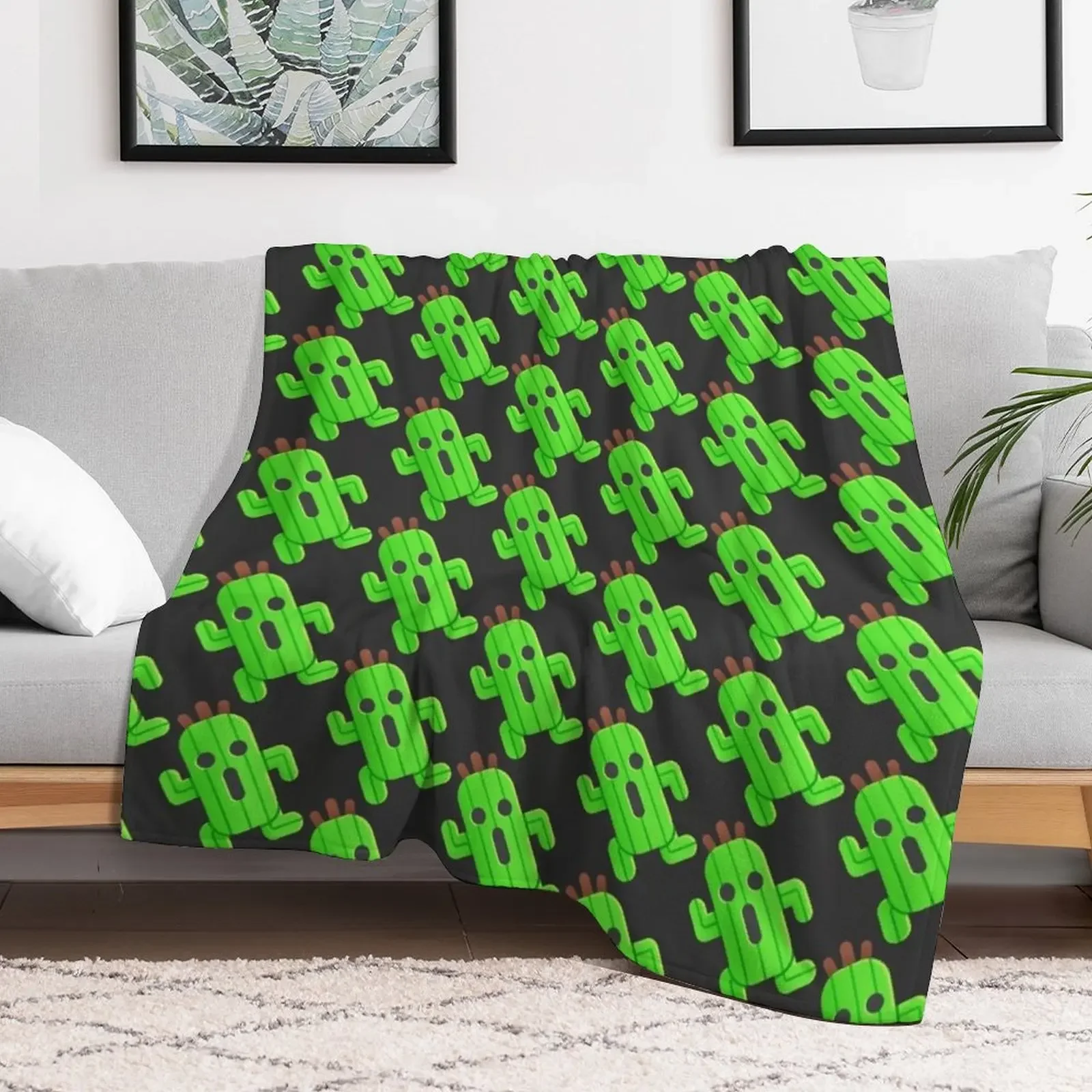 Lil' Cactuar Throw Blanket valentine gift ideas For Sofa Thin Beautifuls Hairy Blankets