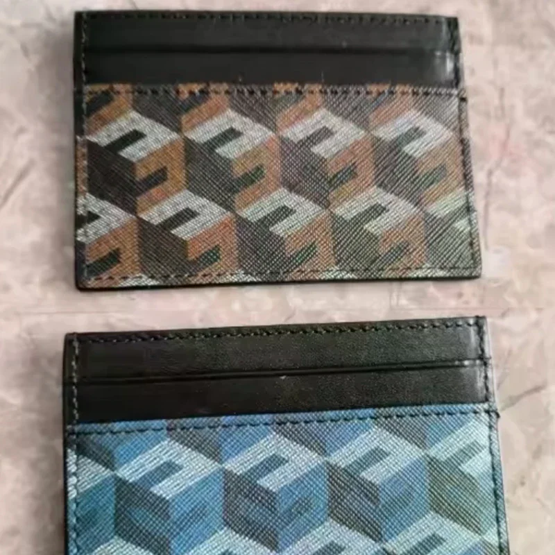 Classic Fashion 3D Pattern Design Multi-Functional Leather Card Holder Protection Clip Wallet