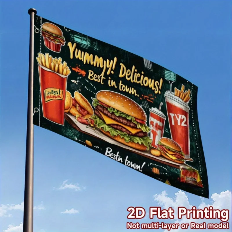 Custom Advertising Flags Mardi Gras & Halloween Bold Holiday Colors Light Up Street Plazas And Maximize Promotional Influence
