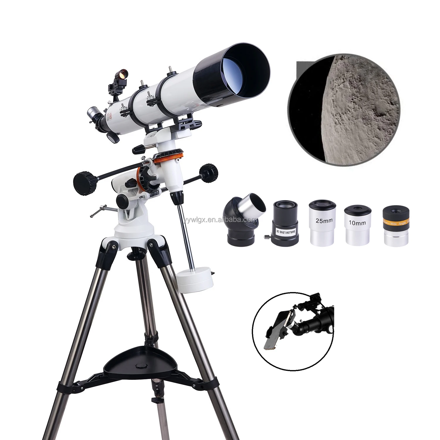 

F90080M Astronomy Astronomical Telescope 80900 Equatorial Instrument High Quality with Tripod Large diameter Professional