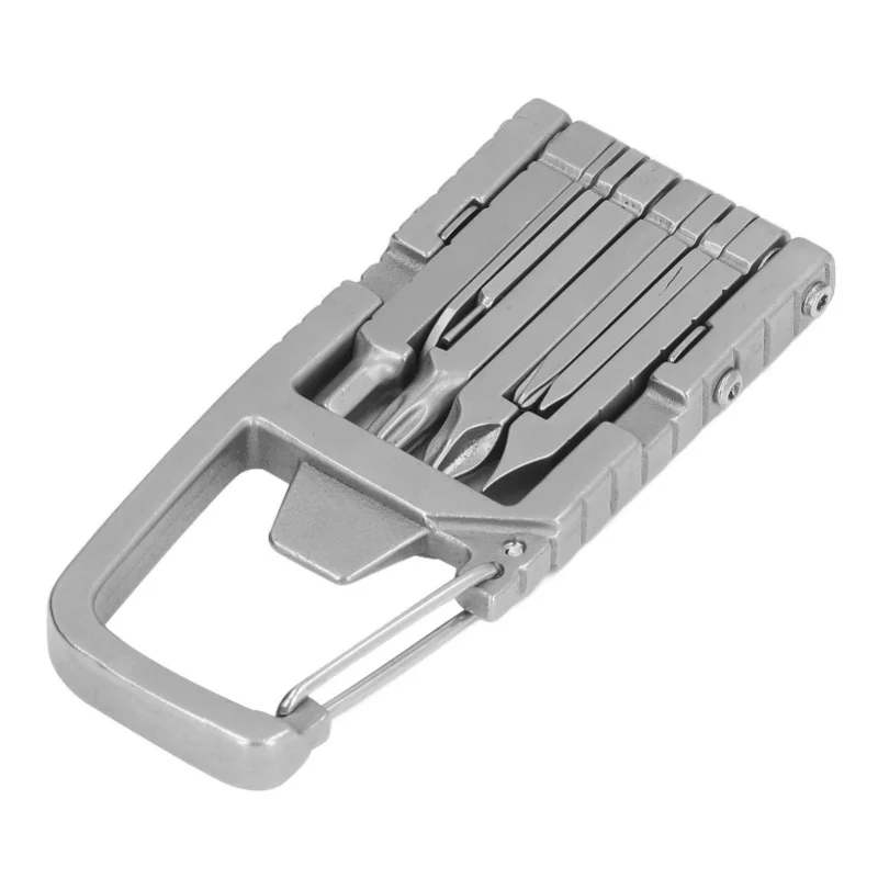 

Keychain Multitool 12 In 1 Folding Multi Tool Stainless Steel Outdoor Screwdriver Bit