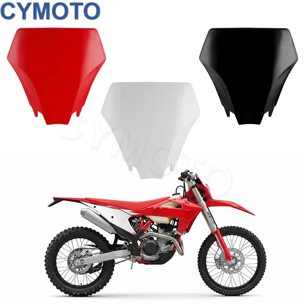 Motorcycle Front Number Plate Fairing Card License Cover Number Plate Flat For GASGAS EX EC 300 350F 400F 450F 500F 2024 2025