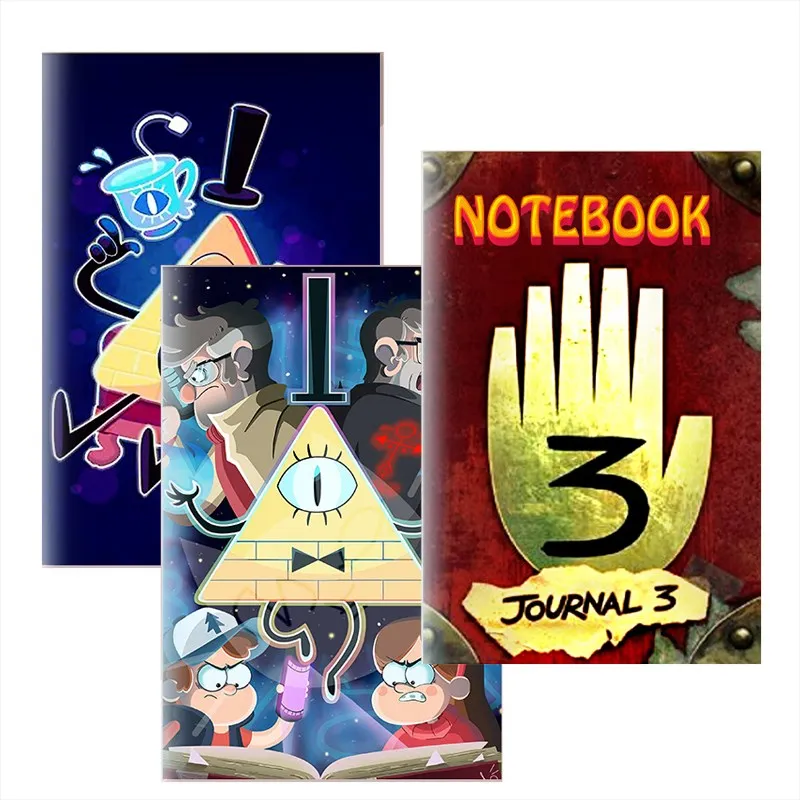 A5 Notebook Writing Pad Note Book гравити фолз дневник Bill Cipher Diary Planner Magic Travel Journal Supplies Student Supplies